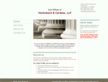 Tablet Screenshot of hollenbecklaw.com